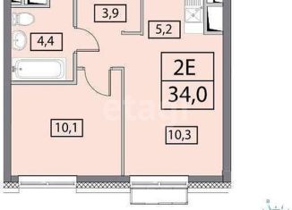 2-ком. квартира на продажу, 34.2 м2, Москва, ЖК Вестердам, Аминьевское шоссе, 4Дк3литБ