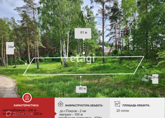 Участок на продажу, 20 сот., поселок Нагорный