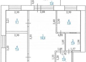 Продажа 3-комнатной квартиры, 41.2 м2, Оренбург, улица Братьев Башиловых, 9, Промышленный район