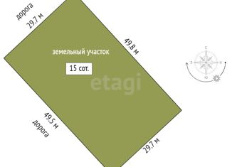 Продаю земельный участок, 15 сот., посёлок Детский Дом № 29, Берёзовая улица