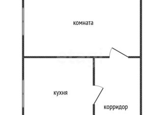Однокомнатная квартира на продажу, 16.6 м2, Краснодар, Свободная улица, 76, микрорайон Черемушки
