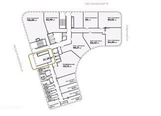 Продам офис, 37.28 м2, Санкт-Петербург, метро Гражданский проспект, Светлановский проспект, 85