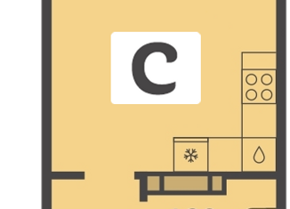 Продается квартира студия, 22.84 м2, Краснодар, улица Красных Партизан, 1/3, микрорайон Светлоград