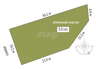 Продам участок, 5 сот., село Нижняя Кутузовка, Совхозная улица, 6