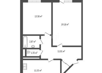 Продается 2-ком. квартира, 57 м2, Краснодар, Домбайская улица, 10