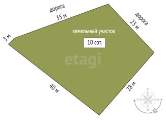 Продается участок, 10 сот., СНТ Целинное, Светлая улица, 235