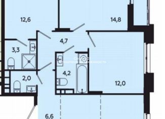 4-ком. квартира на продажу, 82 м2, деревня Столбово, деревня Столбово, 9