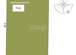 Продажа земельного участка, 9 сот., ДНТ Сочинское