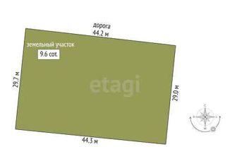 Продажа земельного участка, 9.6 сот., садоводческое некоммерческое товарищество Царицыно