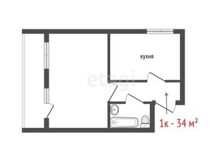 Продажа однокомнатной квартиры, 34.9 м2, Свердловская область, проезд Решетникова, 14