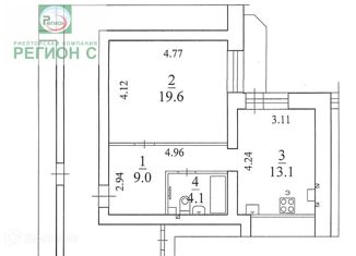 Продается однокомнатная квартира, 50 м2, Архангельск, улица Выучейского, 14