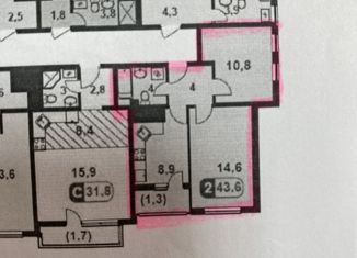 Продается 2-комнатная квартира, 45 м2, Анапа, Анапское шоссе, 24к7, ЖК Раз-Два-Три
