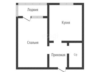 1-комнатная квартира на продажу, 37.3 м2, Краснодар, улица Адмирала Серебрякова, 3к3, ЖК Дружный