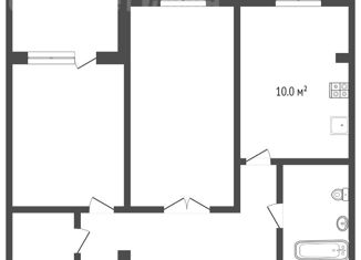 Продажа 2-комнатной квартиры, 53 м2, Тюмень, ЖК Тура-2