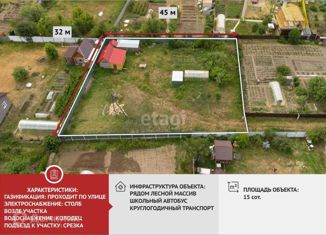 Земельный участок на продажу, 15 сот., СНТ Согласие, Кленовая улица