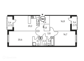 4-ком. квартира на продажу, 100.2 м2, Москва, Винницкая улица, 8