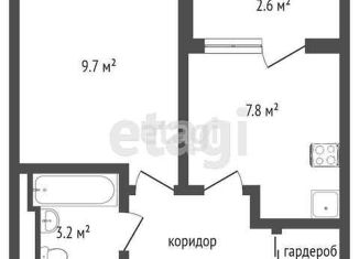 Продается 1-комнатная квартира, 25.93 м2, Тюмень, ЖК Северный квартал