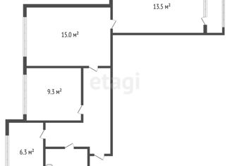 Продаю трехкомнатную квартиру, 59.7 м2, Ломоносов, улица Победы, 36к2