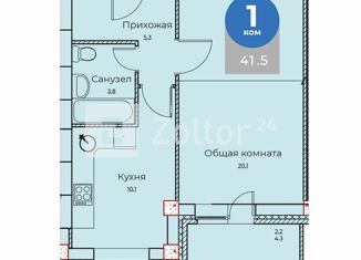 Продается однокомнатная квартира, 41.5 м2, Калуга, переулок Баррикад, ЖК Калейдоскоп