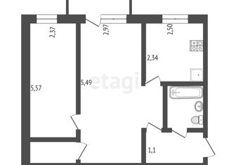 Продаю 2-комнатную квартиру, 43.5 м2, Крым, Севастопольская улица, 20А