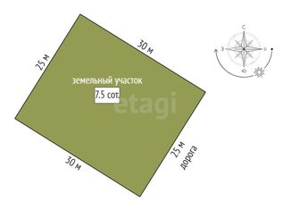 Продается участок, 7.5 сот., коттеджный посёлок Берёза Парк