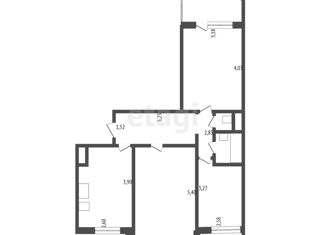 Продаю трехкомнатную квартиру, 62.6 м2, Симферополь, улица Куйбышева, 27, Киевский район