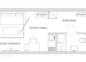 Продажа однокомнатной квартиры, 23.32 м2, Москва, Автомобильный проезд, 4, Автомобильный проезд