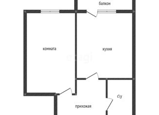 Продажа 1-комнатной квартиры, 40.6 м2, Краснодар, улица Каляева, 263/4к1, ЖК На высоте