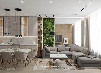 Трехкомнатная квартира на продажу, 84.7 м2, Казань, ЖК Лето