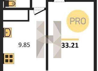 Продам однокомнатную квартиру, 35.1 м2, Ростов-на-Дону, Раздорская улица, 2А, ЖК Грин Парк