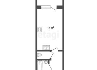 Продам квартиру студию, 20.7 м2, Кудрово, Английская улица, 2