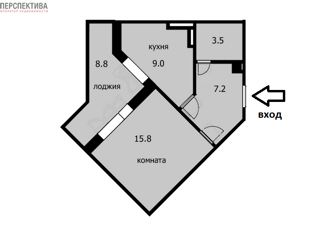 Продаю 1-ком. квартиру, 35.4 м2, Новосибирск, Тульская улица, 80, ЖК Тульский