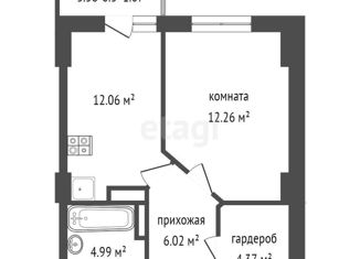 Продаю 1-комнатную квартиру, 41.8 м2, Ростовская область, улица 23-я Линия, 54