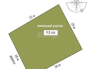 Продаю земельный участок, 9.8 сот., деревня Молчанова