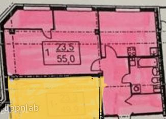 Продается 2-комнатная квартира, 55 м2, Нальчик, улица Идарова, 176, район Стрелка