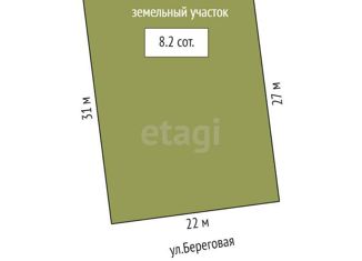 Продам земельный участок, 8.2 сот., поселок городского типа Николаевка, Береговая улица