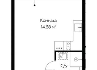 Продается квартира студия, 24.8 м2, Москва, Октябрьская улица, 98, район Марьина Роща