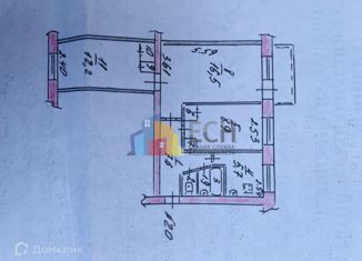 Продаю трехкомнатную квартиру, 55.5 м2, Тульская область, проспект Ленина, 2