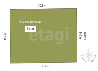 Земельный участок на продажу, 7.8 сот., село Ембаево