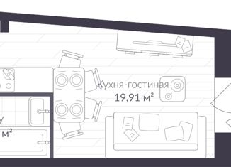 Продам квартиру студию, 28.6 м2, посёлок Стрельна, ЖК Верен Вилладж, Красносельское шоссе, 22