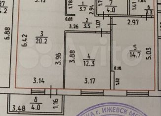 Продажа 2-ком. квартиры, 60.7 м2, Ижевск, Цветочная улица, 9, ЖК Норвежский Лес