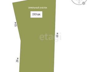 Продажа земельного участка, 19.9 сот., деревня Друганова, Новая улица