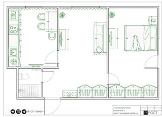 Продажа трехкомнатной квартиры, 43 м2, Самара, улица Строителей, 36, Кировский район