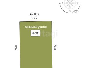 Участок на продажу, 8 сот., село Каменка, Школьная улица