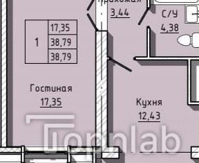 Продам однокомнатную квартиру, 39 м2, Нальчик, улица Тарчокова, 25, район Мей