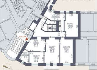 Сдача в аренду офиса, 201.8 м2, Москва, Покровский бульвар, 4/17с1, Покровский бульвар