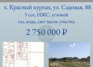Участок на продажу, 5 сот., хутор Красный Курган