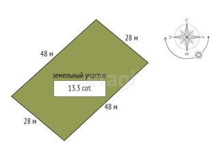 Продаю участок, 13.3 сот., село Частоостровское, Советская улица