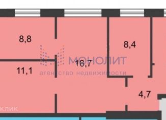 Продаю четырехкомнатную квартиру, 62 м2, Выкса, улица Степана Разина, 9А