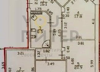 Продается 4-комнатная квартира, 109.1 м2, Санкт-Петербург, 3-й Озерковский переулок, 1к1, 3-й Озерковский переулок